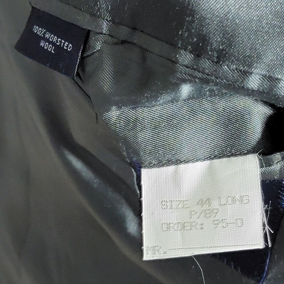 Brooks Brothers Men's Sport Coat Blazer Two Button Gray Houndstooth Wool 44L - Picture 16 of 16